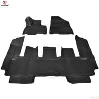 Коврики салона 3D для Kia Carnival (2020-2025) (1, 2 ряд 7-ми местная версия) № NPA10-C43-032