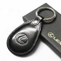 Брелок капля кожаный черный (с логотипом Lexus) № OT110-0323L