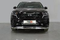 Защита передняя нижняя (с ДХО) 60,3 мм KIA Sorento 2020-2024 арт. KIASOR20-20