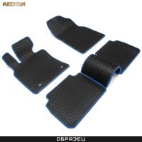 Коврики салона 3D EVA Ромб для Hyundai Tucson (2021-2024) с синим кантом № 9220060303