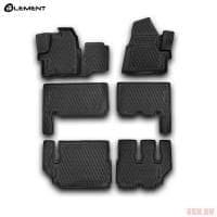 Коврики салона Element 3D для Ford Tourneo Custom 9 мест (2013-2023) 3 ряда № CARFRD00029k