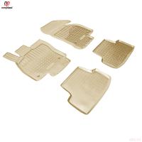 Коврики салона Norplast бежевые для Volkswagen Golf 7 (2013-2019) № NPA10-C95-170-B
