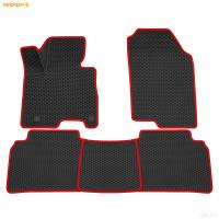 Коврики салона 3D EVA Ромб для Hyundai Tucson (2021-2025) с красным кантом № 9220060304