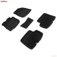 Коврики салона 3D текстильные для Renault Logan (2004-2014) бежевые № 84748