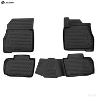 Коврики 3D салона для Nissan Leaf (2017-2025) правый руль № ELEMENT3DA24798210k