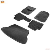 Комплект ковриков салона и багажника для Kia Rio седан (2017-2023) № K9230105-6