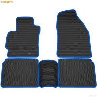 Коврики салона EVA соты резиновые для Toyota Corolla (2013-2019) с синим кантом № 9134015203