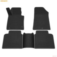 Коврики салона 3D EVA Ромб резиновые для Kia Optima (2016-2020) с серым кантом № 9221015202