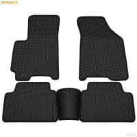 Коврики салона Rezkon EVA резиновые для Chevrolet Lacetti (2004-2013) с черным кантом № 9012025101