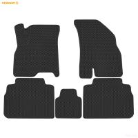 Коврики салона 3D EVA Ромб резиновые для Chery Tiggo 8 Pro (2021-2025) с черным кантом № 9211041101