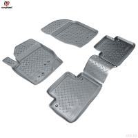 Коврики салона для Volvo XC90 (2002-2014) серые № NPL-Po-96-90-G