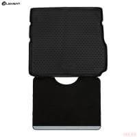 Коврик в багажник Element Econom с функцией защиты бампера для Lada (ВАЗ) Vesta универсал Cross с фальш полом (2017-2025) № ELEMENT.SET.019