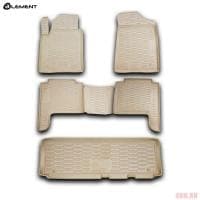 Коврики в салон Element для Nissan Patrol (2010-2024) бежевые 5 шт. № ELEMENT3633210