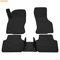 Коврики салона 3D EVA Ромб резиновые для Volkswagen Jetta (2020-2025) с черным кантом № 9235010301