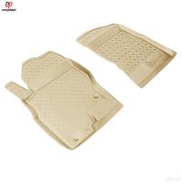 Коврики салона Norplast передние бежевые для Nissan Navara (2005-2015) № NPL-Po-61-25-B