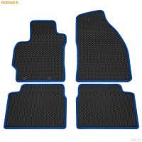 Коврики салона Rezkon EVA резиновые для Toyota Corolla (2007-2013) с синим кантом № 9034015103