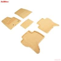 Коврики салона 3D текстильные для Mitsubishi Pajero 4 (2006-2021) бежевые № 84737