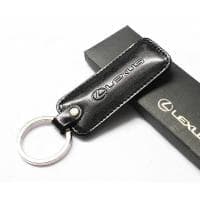 Брелок прямоугольный кожаный черный (с логотипом Lexus) № OT110-0321L