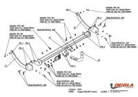 Фаркоп Imiola для Peugeot 308 универсал (2008-2013) № P.035