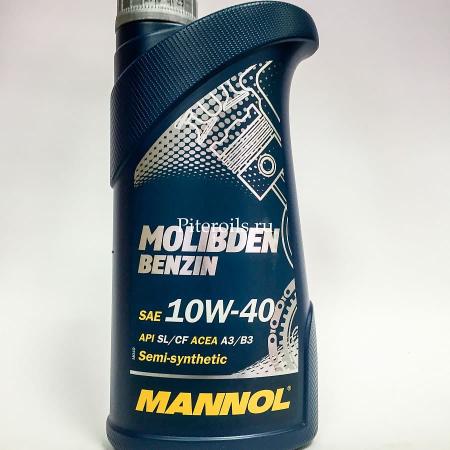 Масло моторное Mannol Molibden Benzin 10W40 полусинтетическое 1л 1120