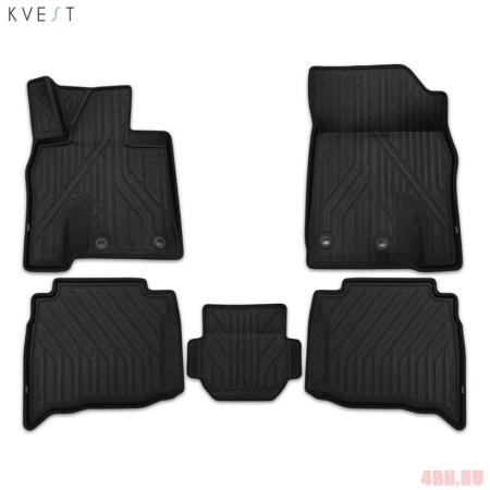 Коврики в салон 3D Kvest для Toyota Land Cruiser 200 (2015-2021) № KVESTTYT00001K