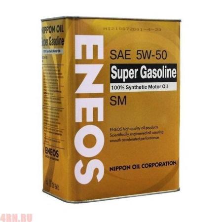 Масло ENEOS Super Gasoline 5W50 SM моторное синтетическое 0,946л 5W50 син.