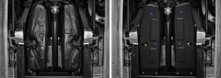 Защита топливного бака для Mercedes G-Class (2018-2025) черная, 2 части № 333.3955.1