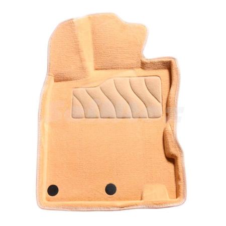 Коврики салона 3D текстильные для Nissan Qashqai (сборка Англия) (2014-2021) бежевые № 85872