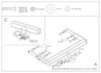 Фаркоп Galia быстросъемный для Volkswagen Caravelle T5 (вкл. 4WD) (2003-2009) № V064C