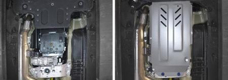 Защита КПП и раздаточной коробки для Kia Stinger 4WD (2017-2023) № 333.2844.1