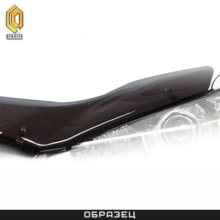 Дефлектор капота CA Plastic Classic полупрозрачный для Renault Laguna (2000-2007) № 2010010301606