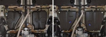 Защита топливного бака для Volkswagen Tiguan 4WD (2016-2023) № 111.5849.1