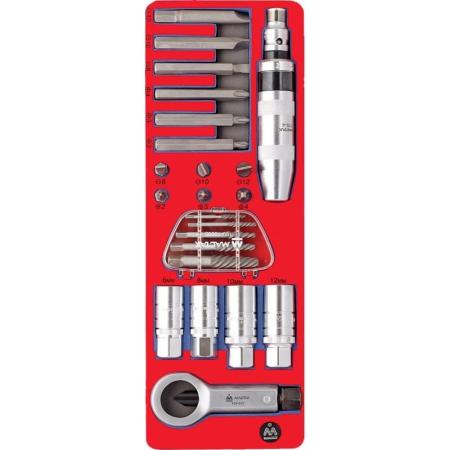 Набор демонтажный с ударной отверткой, ложемент, 24 предмета 5-19424