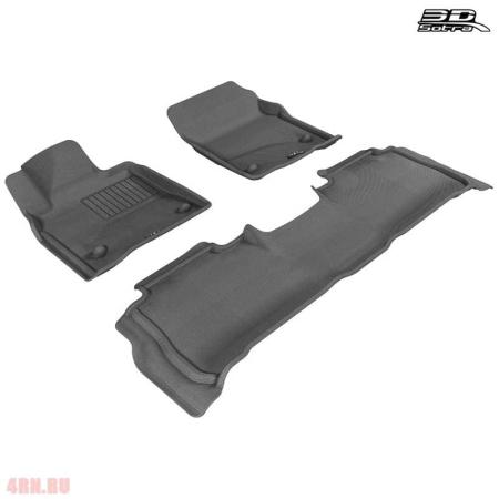 Коврики салона Sotra Liner 3D Lux серые для Toyota Land Cruiser 200 (2007-2011) № STR74-00229