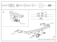 Фаркоп Galia для Skoda Fabia седан, универсал (2000-2007) № S082A