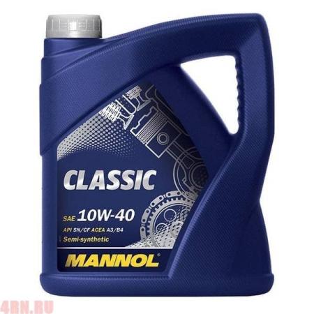 Масло MANNOL Classic 10W40 моторное полусинтетическое 4л 3635 артикул 1101