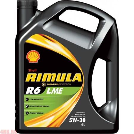 Масло SHELL Rimula R6 LME 5W30 моторное синтетическое 4л