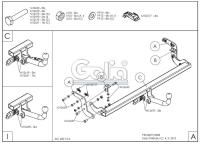 Фаркоп Galia быстросъемный для Peugeot 2008 (2013-2016) № P045C