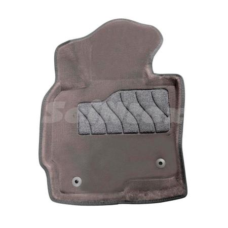 Коврики салона 3D текстильные для Mazda CX-5 (2012-2016) серые № 84733