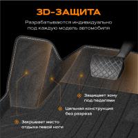 Изображение коврики салона 3d evaplast текстильные для lada (ваз) largus (2012-2024) 5 мест № 4539020200