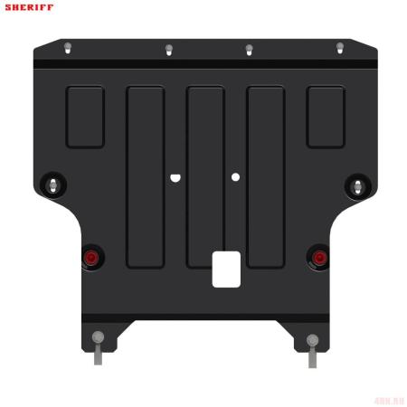 Защита картера и КПП для Mercedes Citan (2012-2021) № 13.3549