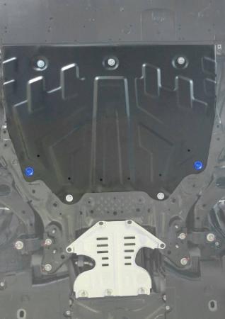 Защита двигателя и КПП для Mazda CX-9 (2017-2025) увеличенная № 111.3817.1