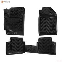 Коврики салона (3D с подпятником) для Hyundai Solaris (2017-2022) с высоким бортом № ACM-PS-37