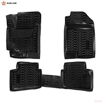 Коврики салона (3D с подпятником) для Hyundai Solaris (2017-2022) с высоким бортом № ACM-PS-37