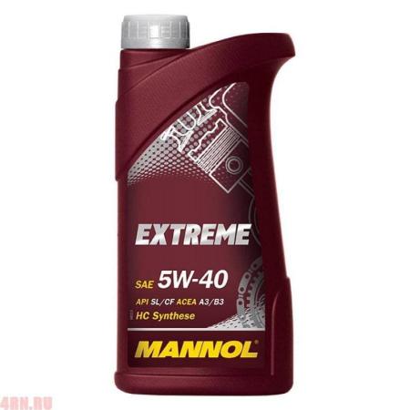 Масло MANNOL Extreme 5W40 моторное синтетическое 1л артикул 1020