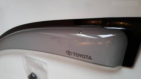 Дефлекторы окон Toyota оригинальные дымчатые для Toyota RAV4 (2015-2018) № PW162-0R000