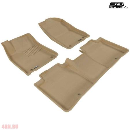 Коврики салона Sotra Liner 3D Lux для Lexus ES (2012-2018) бежевые № ST 74-00628