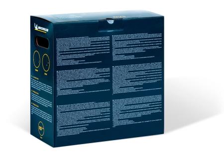 Колпаки колесные MICHELIN 15", "Космо", серебристо-черные, 4 шт. № 300271