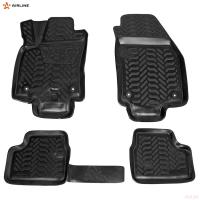 Коврики салона (3D с подпятником) для Opel Astra H универсал (2004-2012) с высоким бортом № ACM-PS-84