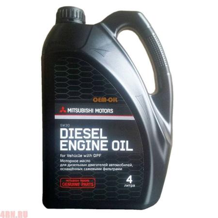 Масло MITSUBISHI Engine Oil 5W30 моторное синтетическое 4 л L200 артикул MZ320759